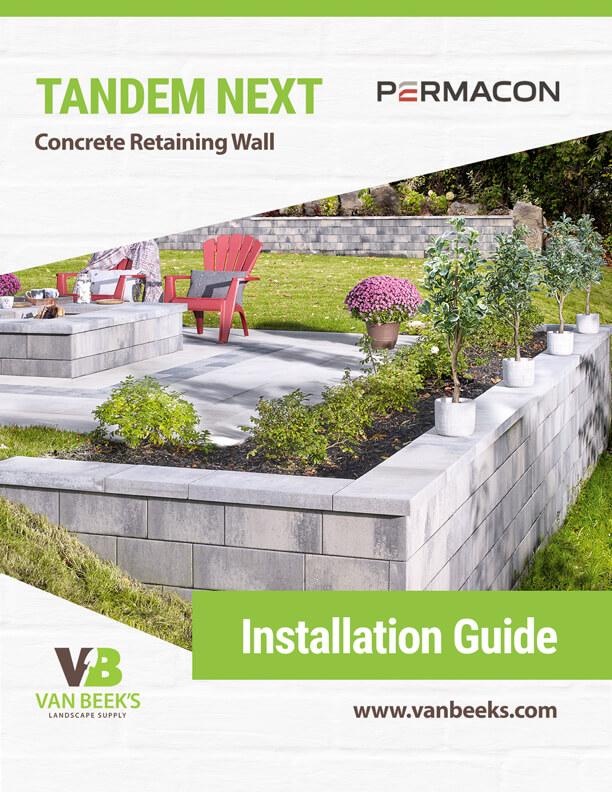 Permacon Tandem Next Wall System Van Beek's